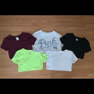 LOT of (5) Victoria’s Secret pink tees